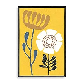 Framed for Living Room Bedroom Abstract Flowers for