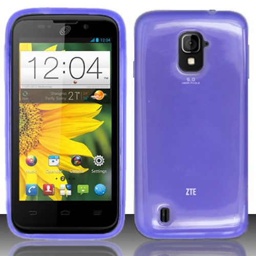 3-in-1 Bundle For ZTE Majesty Z796C Soft Rubber TPU GEL Skin
