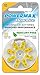 Powermax Size 10 Hearing Aid Batteries, Yellow Tab, Zinc Air Mercury-Free, HearRite, 16 Count