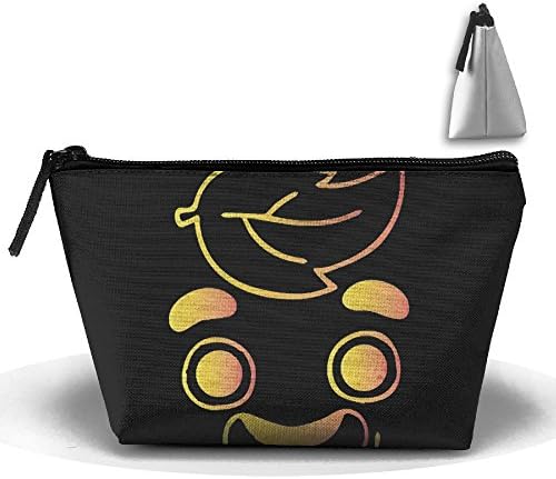 Gold Guava Juice Face Travel Makeup Handbag Portable Pouch Bag Toiletry Bag With Zipper And Hanging Hook