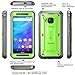 HTC One M9 Case, SUPCASE Full-body Rugged Holster Case with Built-in Screen Protector for HTC One M9 (2015 Release), Unicorn Beetle PRO Series - Retail Package (Green/Gray)