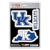 NCAA Kentucky Wildcats Team Decal, 3-Pack