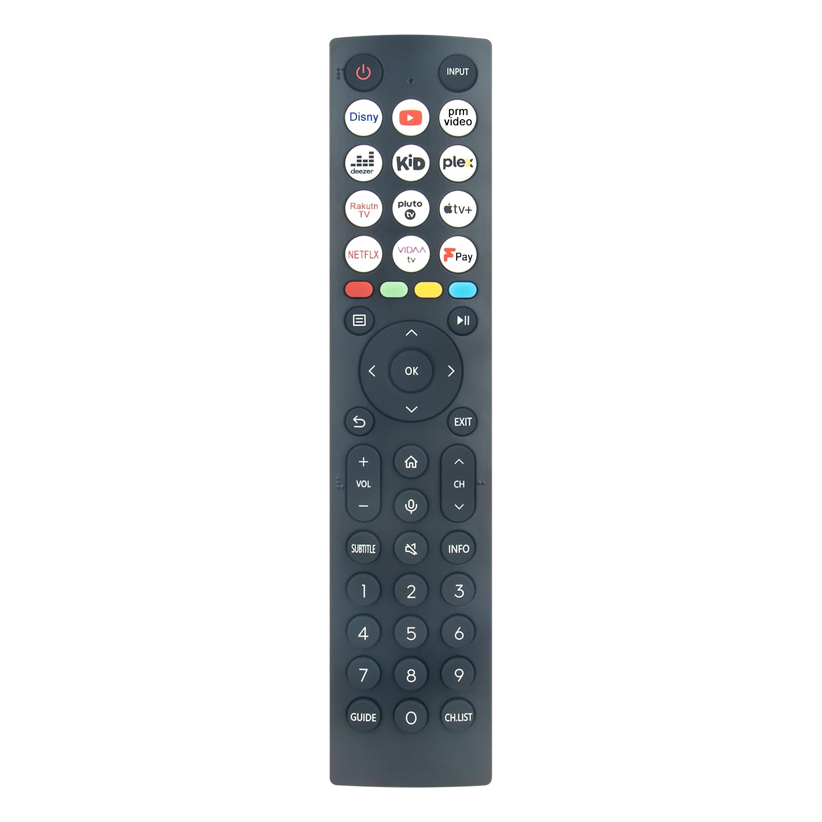 AULCMEET ER2K36H ERF2K36-0011 New Replace Voice Remote fit for Hisense QLED UHD 4K Smart TV 43E77KQTUK 50E77KQTUK 55E77KQTUK 65E77KQTUK 43E6KTUK 50E6KTUK 55E6KTUK 65E6KTUK