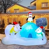 Joiedomi 6 FT Long Christmas Inflatable North Pole