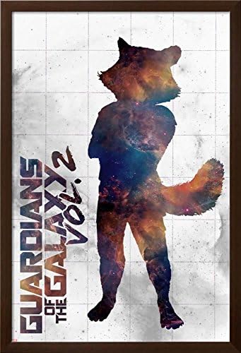 AllPosters Guardians of the Galaxy: Vol. 2-Rocket Racoon (Exclusive) Framed Poster, Soho Espresso