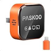 PASKOO Wireless CarPlay Adapter for Apple iPhone &amp; Android Phones | CarPlay Wireless with Screen Mirroring, WiFi 6 &amp; Bluetooth 5.4,Zero Latency, Plug and Play for 1000+Vehicles with USB/USB-C