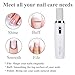 HAIRBY Electric Nail File Machine - Electronic Nail Buffer Manicure Pedicure Tool for Bare and Naked Nails, Buff, Polish, Smooth, Shine Fingers and Toenails (Include 6 Rollers, USB Charging)