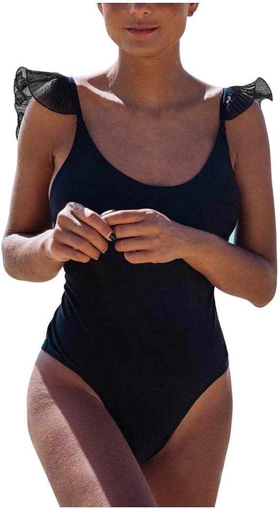 Amazon Akane 水着 レディース ワンピース水着 セクシー クロス スカラップ 可愛い プラスサイズ 無地 ビキニ 美しいバック バックレス ハイウエスト シンプル シーサイド ビーチ 夏 ワンピース 通販