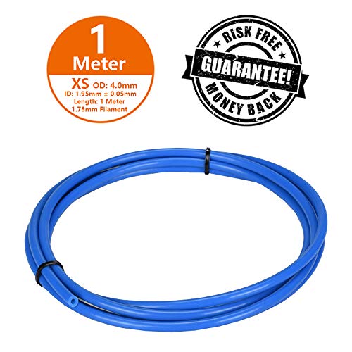 Aokin Bowden PTFE Tubing, Premium PTFE Tube for 1.75mm Filament PLA ABS 3D Printer, Blue Teflon Tubes, 1 Meter