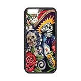 Generic Sugar Skull Day of the Dead Hard-Shell Cell Phone Cover Case for iPhone 6 - Non-Retail Packaging - Multi