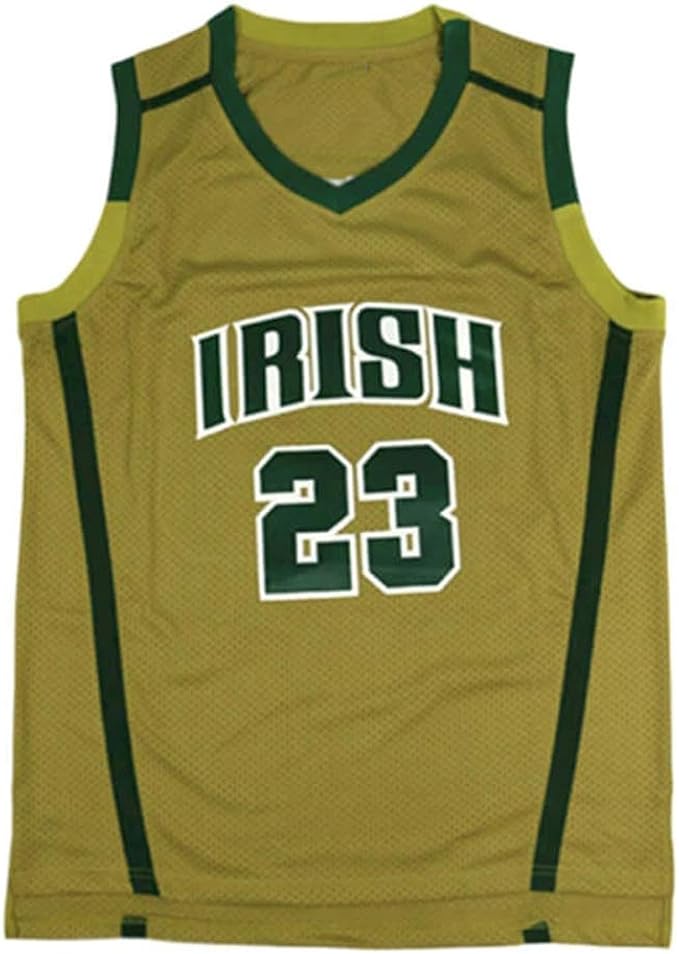 QIMEI Custom Men's Lebron 23 High School Basketball Jersey E8 Yellow Amazon.ca Clothing