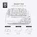 Agedate 4 Piece Brushed Microfiber Bed Sheets Set, Deep Pocket Bed Sheets Queen, Hypoallergenic, Easy to care, Fade, Stain and Wrinkle Resistant, Queen Size, White and Black Paisley Patterned