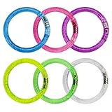 ZILONG LED Flash Bracelet 12 Pcs, Super Safety Colorful Light Up Bubble Bracelets Party Favors Great for Concert, Weddings, Birthday Party Night Games Fun Events, Reusable With On/Off Switch