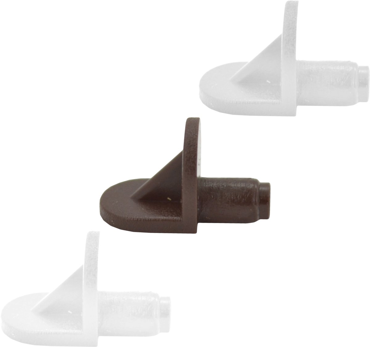 Centurion CJ75P White Push in Shelf Support, Various, Set of 10 Pieces