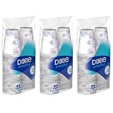 Dixie Round Paper Cold Cups, 9 Oz, Count of 54, Pack of 3