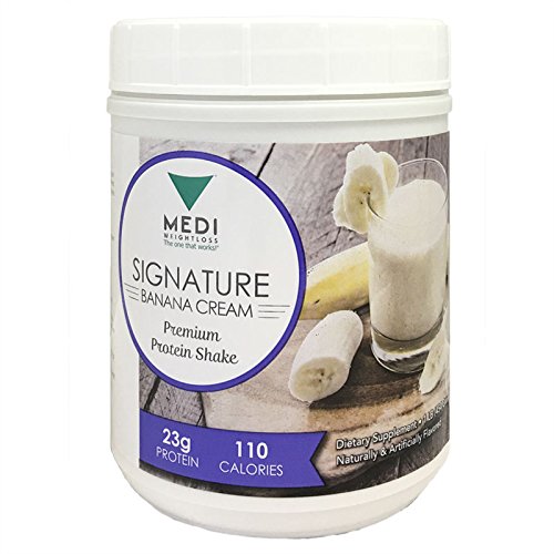 Medi-Weightloss Banana Cream Premium 3 Protein Blend Powder - High Protein (23g) - For Hunger Control During Diet/Weight Loss - 1 lb canister