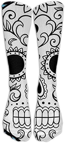 PHCDGDD Color Sugar Skull Graduated Compression Socks For Men &amp; Women Best Stockings For Nurses, Travel, Running, Maternity Pregnancy
