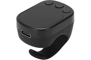 Xiuganpo Remote Control Ring, for Camera Video Recording, Scrolling Ring Remote with Touchpad, Fingertip Wireless Scroller Pa