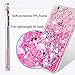 iPhone 6 Plus Case, iPhone 6S Plus Case, Bling Glitter Quicksand Soft TPU Frame & PC Back Shell Cute Pink Flowing Liquid Slim Colorful Painting Bumper Cover & Dust Plug & Stylus KASOS - Flamingo