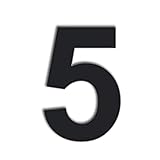 QT Modern House Number - EXTRA LARGE 10 Inch BLACK