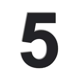 QT Modern House Number - EXTRA LARGE 10 Inch BLACK