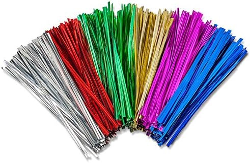 CLEARANCE - Pack of 100 Twist Ties - 6" Metallic Twist Ties Assortment - We Ship Within 1 Business Day w/ *FREE Standard Shipping!