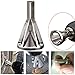Neepanda Deburring External Chamfer Tool Stainless Steel Remove Burr Tools for Drill Bit Quickly Repairs Damaged Size 8-32 Bolts (Silver, 1 Pack)