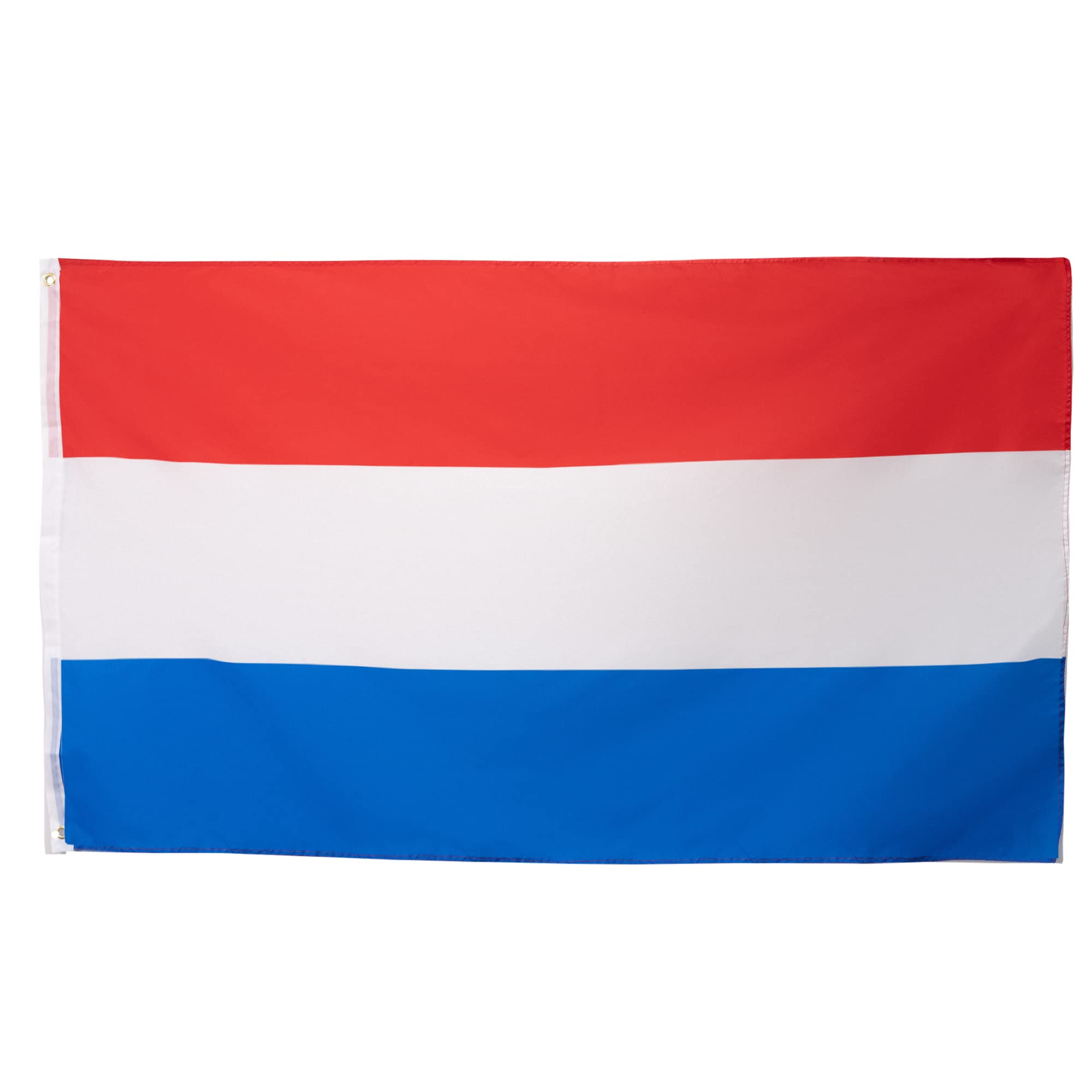 Dyanatic 3x5 Foot Netherlands Flag - Vivid Color and UV Fade Resistant - Canvas Header and Double Stitched - Holland National Flags Polyester with Brass Grommets 3 X 5 Ft