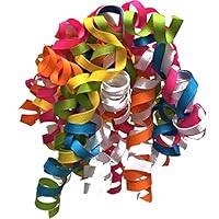 Jillson Roberts 6-Count Self-Adhesive Grosgrain Curly Bows Available in 15 Colors, Party Mix