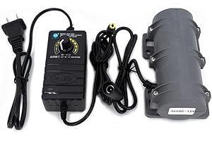 GXMRHWY 12V DC Motor 3800rpm Strong Vibration Industry Mini Vibration Motor with Sturdy Plastic Shell Rotary Speed Vibrating Motor for Massage Bed Chair Medical Instruments (12V Motor+Power)