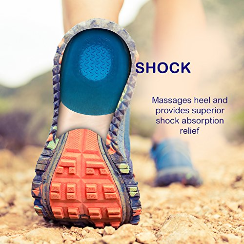 image for Hyjinx Gel Heel Cups (Pair) - Best Shoe Inserts for Heel Spurs - Massa
