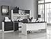 Ameriwood Home Altra Pursuit Credenza and Hutch Bundle, White/Gray