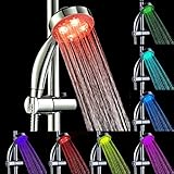 GreForest LED Shower Head Color Changing 7 Colors Gradual Changing