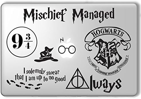 Harry Potter Laptop Decal Set. Customizable for All MacBook pro and Other laptops