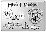 Delzam Harry Potter Vinyl Decal. Set of 8 Customizable for All Apple Mac Air Pro Retina MacBook pro, Notebook and Other laptops