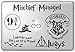 Delzam Harry Potter Vinyl Decal. Set of 8 Customizable for All Apple Mac Air Pro Retina MacBook pro, Notebook and Other laptops