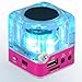 TOMTOP Mini Digital Portable Music MP3/4 Player Micro SD/TF USB Disk Speaker FM Radio (Rose)