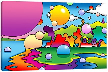 Jaxson Rea "Bubbles Landscape" Wrapped Canvas by Howie Green, 30" x 20"