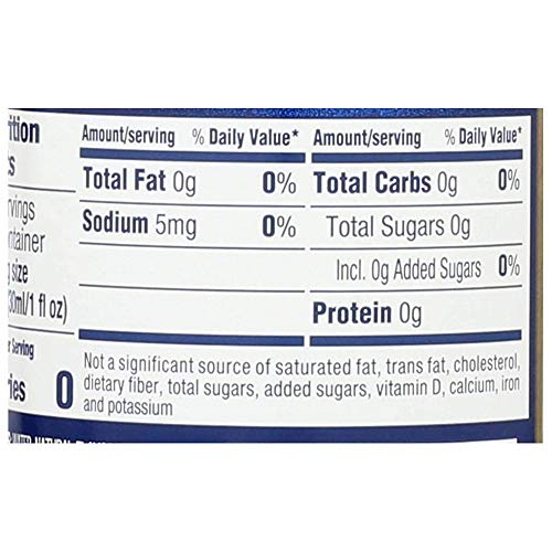 TORANI SUGAR FREE VANILLA SYRUP WITH SPLENDA, 750 ML
