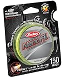 Berkley Nanofil Uni-Filament .004-Inch Diameter Fishing Line, 4-Pound Test, 150-Yard Spool, High-Vis Chartreuse
