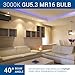 Hyperikon MR16 GU5.3 LED 7W (50W Replacement), 3000k (Soft White Glow), CRI90, 470lm, Spot Light Bulb, Dimmable - for Kitchen, Ceiling, Living Room, Track Lighting (4 Pack)