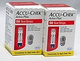 ACCU-CHEK Aviva Plus Mail Order Test Strips, 2 Boxes of 50
