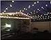 50FT Outdoor Patio String Lights with 50 Clear Globe G40 Bulbs, UL Certified for Indoor/Outdoor Patio Backyard Pool Pergola Market Cafe Porch Garden Marquee Letter Decor