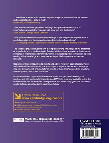 Imperfections in Crystalline Solids (MRS-Cambridge Materials Fundamentals) - //medicalbooks.filipinodoctors.org