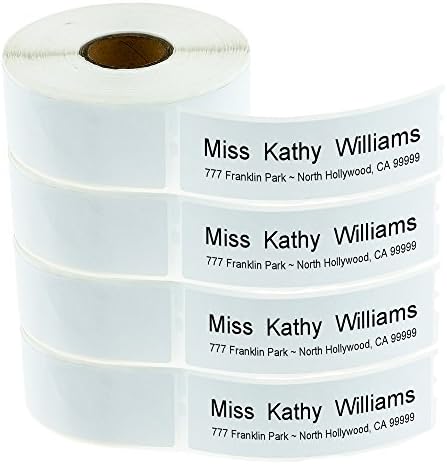 Airmall Address, Shipping &amp; Barcode Labels Compatible Dymo 30252 (1-1/8 x 3-1/2") Self-Stick White Address Labels for Dymo LabelWriter 450, 450 Turbo, 4XL-350 Labels/Roll-4 Rolls