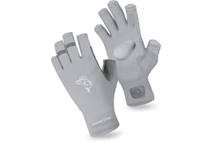 MOUNT TEC Unisex UV Protective Fingerless Gloves UPF 50+ Sun Glove for Outdoor Fishing Cycling Hiking Driving Kayaking