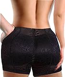 3-5 Days Delivery Butt Shaper Underwear Padded Panties Butt and Hip Enhancer for Women (M/(Fit Waist Lined 22-24.4inch), Black)
