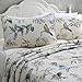 Brandream Bird Bedding King American Country Style Comforter Set King Size 100% Cotton Quilt Set Reversible