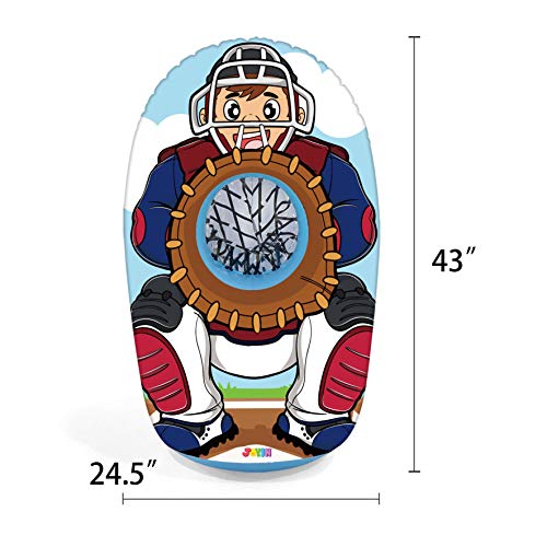 JOYIN StepOn Baseball Pitching Machine Toy Set with 1 Baseball Pitch