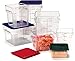CFS 10721AF07 StorPlus Square Container Only, Polycarbonate, 4 Quart, Purple